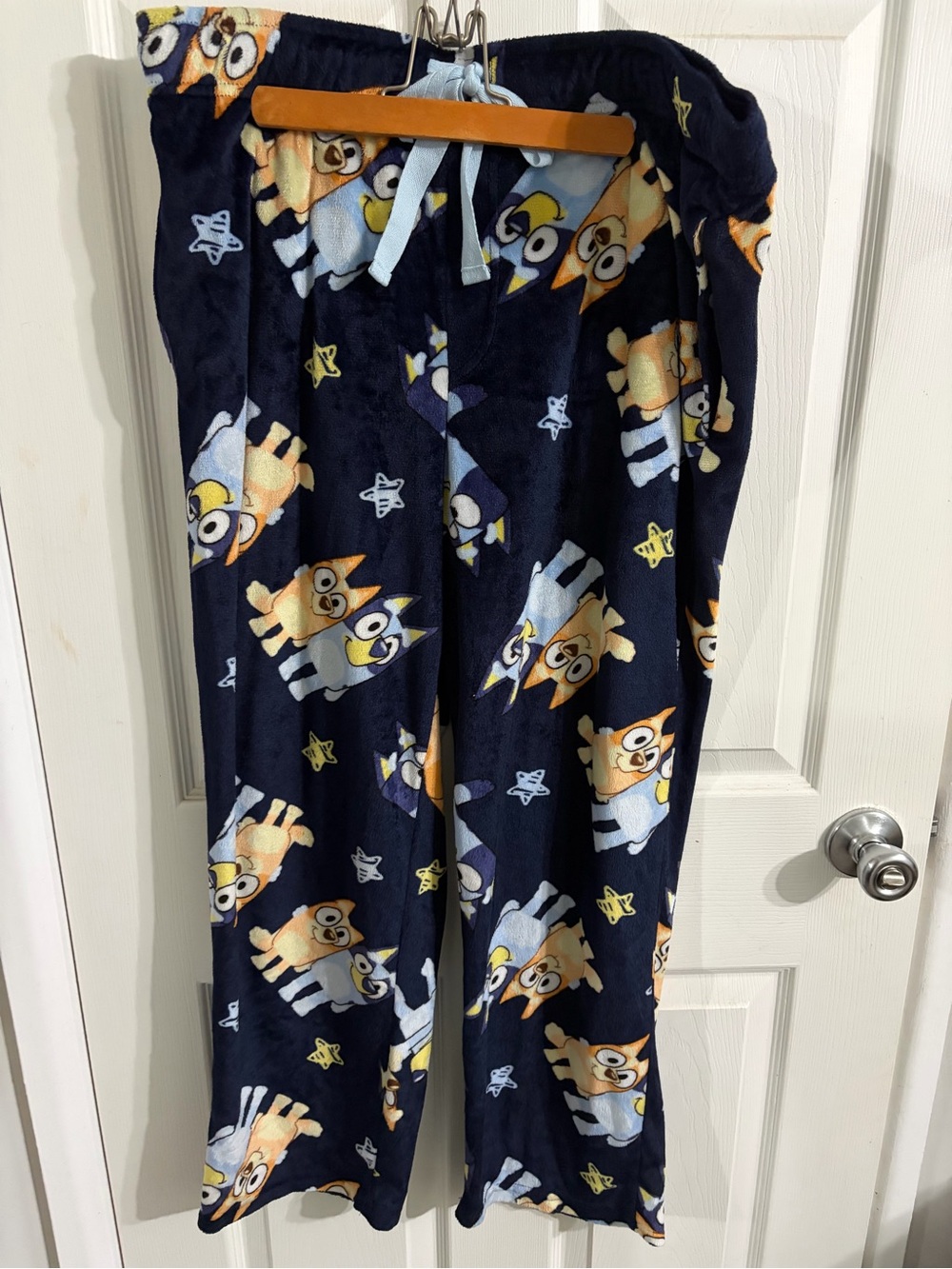 Womans Bluey Plush Pajama Pants